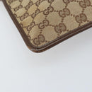 GUCCI GG Canvas Shoulder Bag Beige Silver 27639 Auth 170299-11