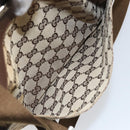 GUCCI GG Canvas Shoulder Bag Beige Silver 27639 Auth 170299-22
