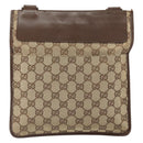 GUCCI GG Canvas Shoulder Bag Beige Silver 27639 Auth 170299-3