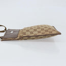GUCCI GG Canvas Shoulder Bag Beige Silver 27639 Auth 170299-5