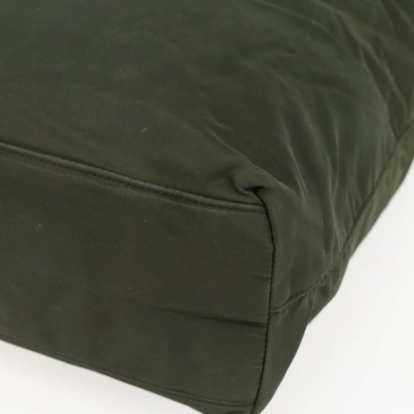PRADA Tote Bag Nylon Green Auth 170300