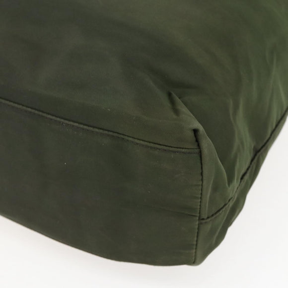 PRADA Tote Bag Nylon Green Auth 170300