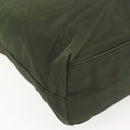 PRADA Tote Bag Nylon Green Auth 170300-16