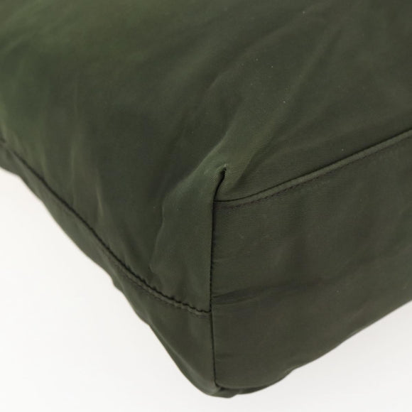 PRADA Tote Bag Nylon Green Auth 170300