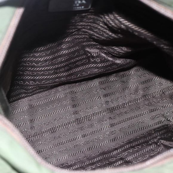 PRADA Tote Bag Nylon Green Auth 170300