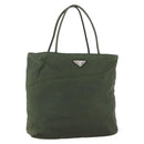 PRADA Tote Bag Nylon Green Auth 170300-1