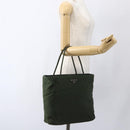 PRADA Tote Bag Nylon Green Auth 170300-23