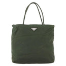 PRADA Tote Bag Nylon Green Auth 170300-13