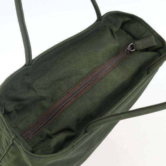 PRADA Tote Bag Nylon Green Auth 170300