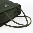 PRADA Tote Bag Nylon Green Auth 170300-7