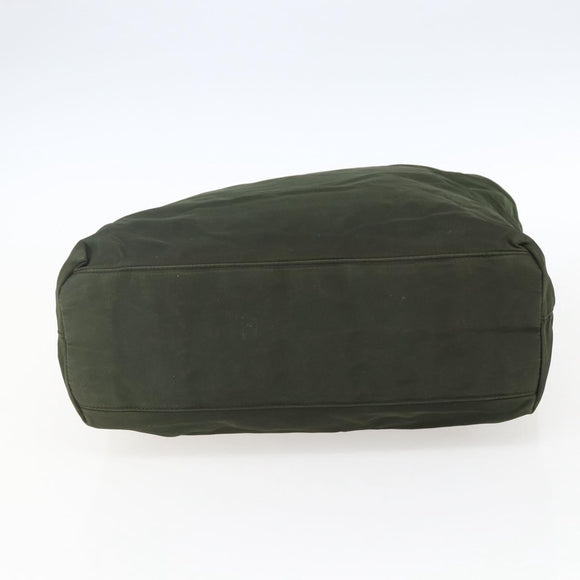 PRADA Tote Bag Nylon Green Auth 170300
