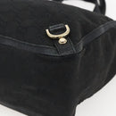 GUCCI GG Canvas Abbey Tote Bag Black Gold 130739 Auth 170301-14