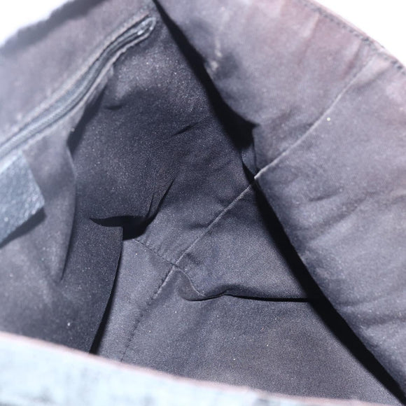 GUCCI GG Canvas Abbey Tote Bag Black Gold 130739 Auth 170301