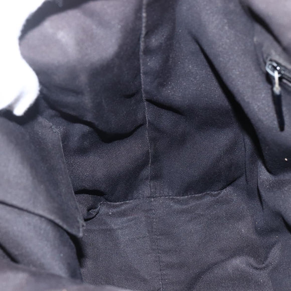 GUCCI GG Canvas Abbey Tote Bag Black Gold 130739 Auth 170301