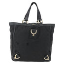 GUCCI GG Canvas Abbey Tote Tas Zwart Goud 130739 Auth 170301-14