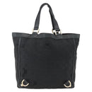 GUCCI GG Canvas Abbey Tote Tas Zwart Goud 130739 Auth 170301-2