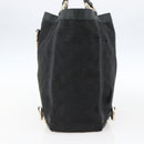 GUCCI GG Canvas Abbey Tote Tas Zwart Goud 130739 Auth 170301-4