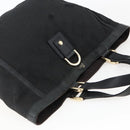 GUCCI GG Canvas Abbey Tote Bag Black Gold 130739 Auth 170301-6