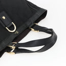 GUCCI GG Canvas Abbey Tote Bag Black Gold 130739 Auth 170301-7