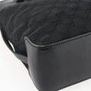 GUCCI GG Canvas Handtasche Schwarz Silber 107757 Auth 170302-14