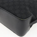 GUCCI GG Canvas Handtasche Schwarz Silber 107757 Auth 170302-15