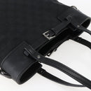 GUCCI GG Canvas Handtasche Schwarz Silber 107757 Auth 170302-6