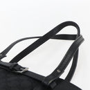 GUCCI GG Canvas Handtasche Schwarz Silber 107757 Auth 170302-8