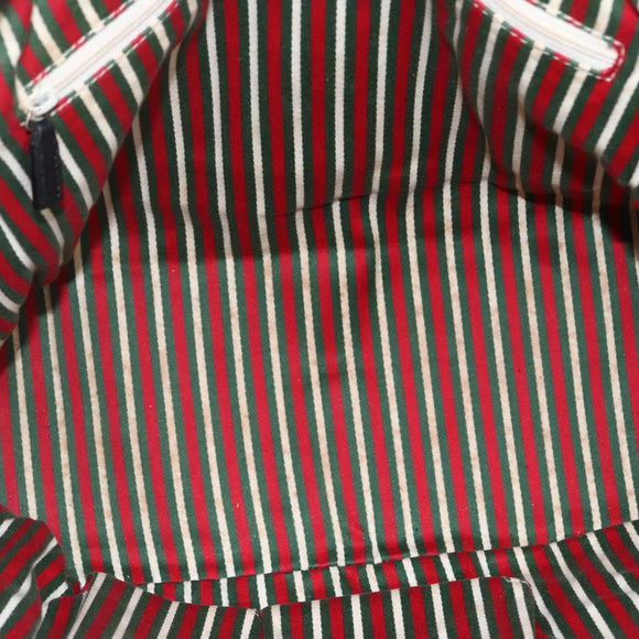 GUCCI GG Canvas Tote Bag Black Gold 169946 Auth 170305