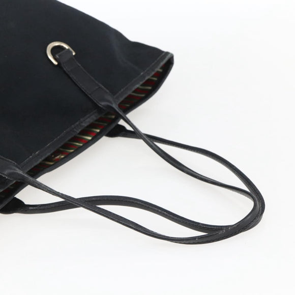 GUCCI GG Canvas Tote Bag Black Gold 169946 Auth 170305