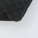 GUCCI GG Canvas Shoulder Bag Black Silver 113013 Auth 170306-11