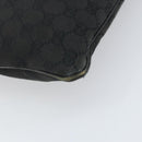 GUCCI GG Canvas Shoulder Bag Black Silver 113013 Auth 170306-13
