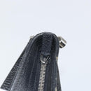 GUCCI GG Canvas Shoulder Bag Black Silver 113013 Auth 170306-15