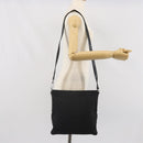 GUCCI GG Canvas Shoulder Bag Black Silver 113013 Auth 170306-23