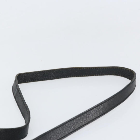 GUCCI GG Canvas Shoulder Bag Black Silver 113013 Auth 170306