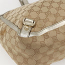 GUCCI GG Canvas Tote Bag Beige Gold 141472 Auth 170307-11
