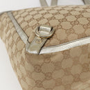 GUCCI GG Canvas Tote Bag Beige Gold 141472 Auth 170307-13