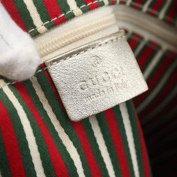 GUCCI GG Canvas Tote Bag Beige Gold 141472 Auth 170307