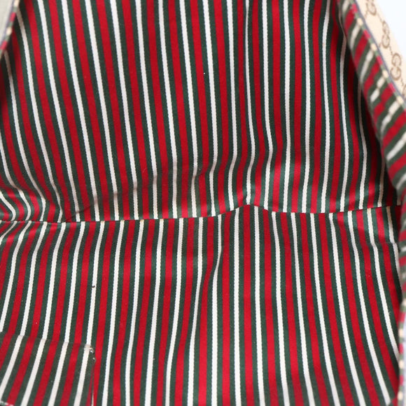 GUCCI GG Canvas Tote Bag Beige Gold 141472 Auth 170307