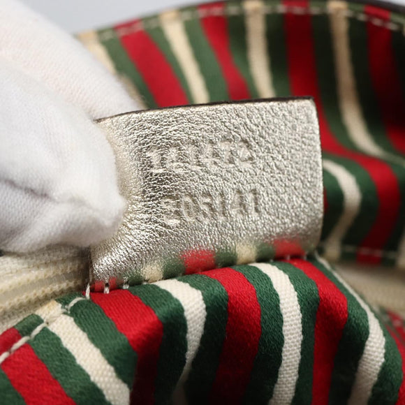 GUCCI GG Canvas Tote Bag Beige Gold 141472 Auth 170307