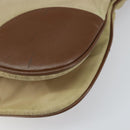 PRADA Shoulder Bag Nylon Beige Gold Auth 170308-9