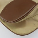 PRADA Shoulder Bag Nylon Beige Gold Auth 170308-14