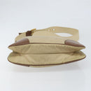 PRADA Shoulder Bag Nylon Beige Gold Auth 170308-5