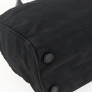 PRADA Hand Bag Nylon Black Silver Auth 170309-14