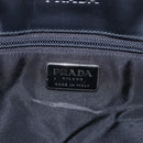 PRADA Hand Bag Nylon Black Silver Auth 170309-17