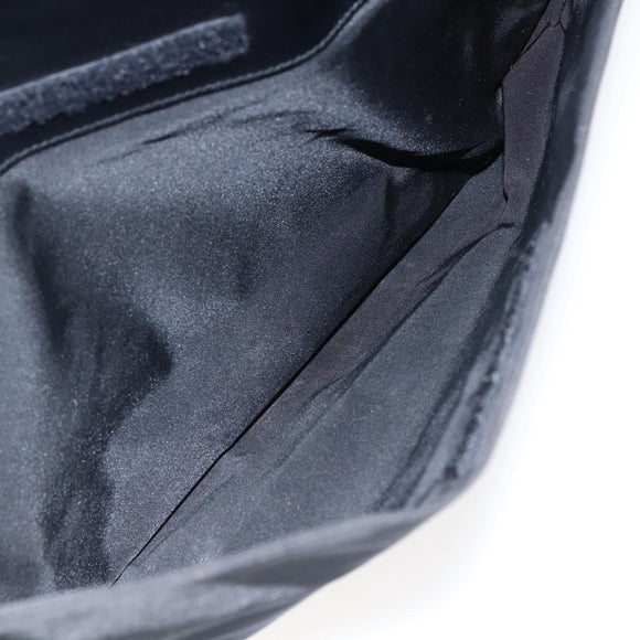 PRADA Hand Bag Nylon Black Silver Auth 170309