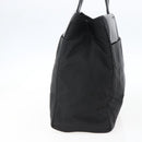 PRADA Hand Bag Nylon Black Silver Auth 170309-4