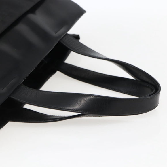 PRADA Hand Bag Nylon Black Silver Auth 170309