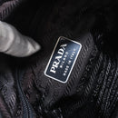 PRADA Shoulder Bag Nylon Black Silver Auth 170310-18