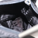 PRADA Shoulder Bag Nylon Black Silver Auth 170310-19