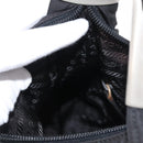 PRADA Shoulder Bag Nylon Black Silver Auth 170310-20